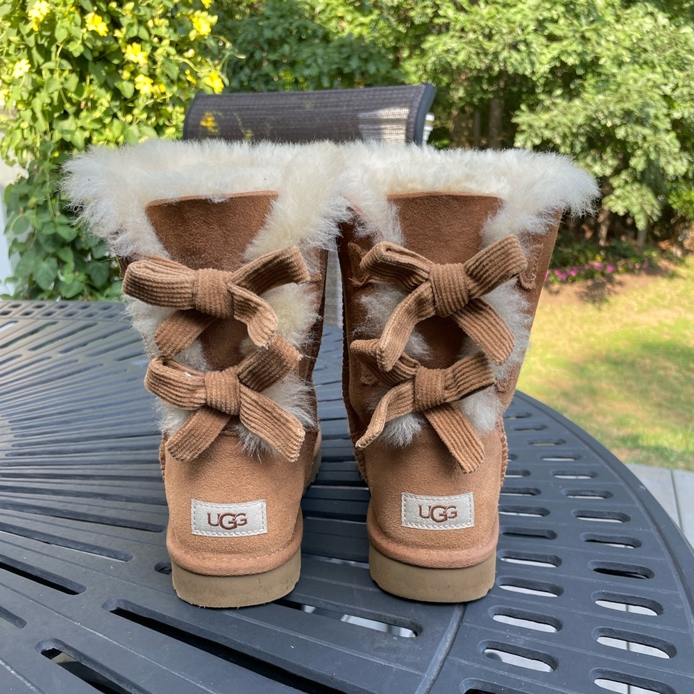Ugg corduroy bow boots